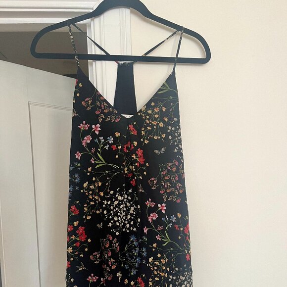 Alice + Olivia "Bohemian Garden" Floral Fierra Silk Mini Dress - Picture 2 of 6